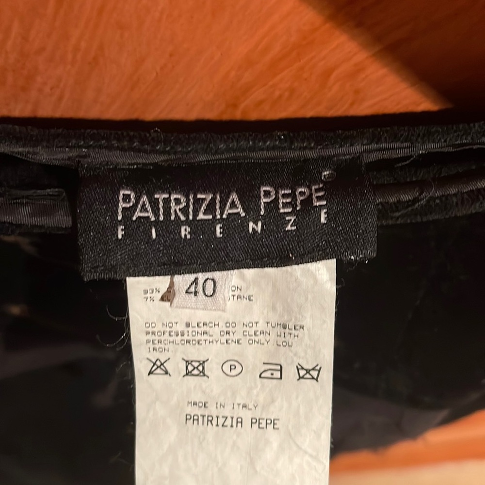 Patrizia Pepe Firenze EU size 40 velvet ankle high extra small skirt
